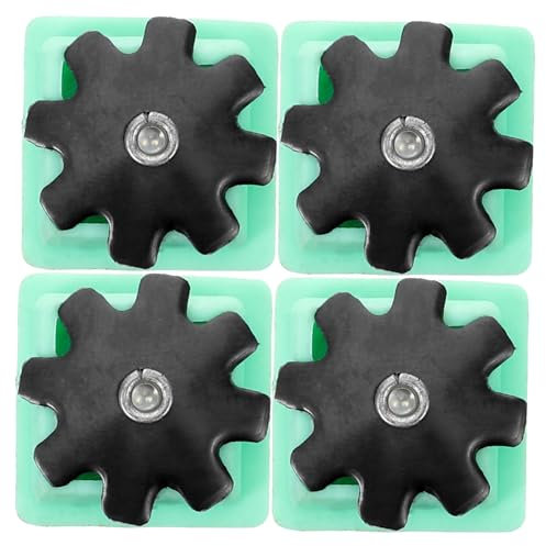 VILLCASE 4 Stück Kunststoff Fußschutz für Gerüste rutschfeste Abdeckungen für Gerüstfüße Schutzkappen für Lifting Füße Stabil und Langlebig für Sicheren Einsatz