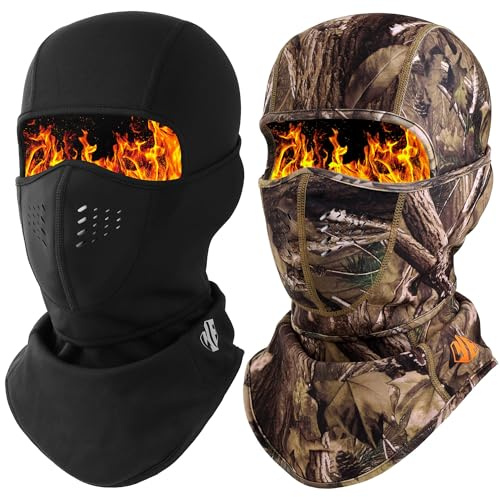 WTACTFUL 1-2pcs Winter Skimaske Sturmhaube Balaclava, Winddicht und Warm | Winddichte Fleece-Skimaske mit Belüftungsöffnungen für Damen und Herren zum Skifahren, Snowboarden, Motorrad- und Radfahren