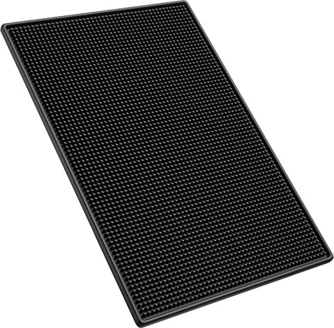 Noverlife Coiffeur Station Mat, Tapis de Service Anti-dérapant pour Bar, Outils de Poste de Travail Résistants à la Chaleur en PVC Souple et Noir pour Les Coiffeurs de Style Salon Sèche Cheveux