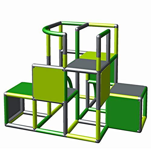 move and stic 875056 - Grundbaukasten Profi Motoriktrainer für Kinder ab 1 Jahr grün apfelgrün Titan grau rot (grün apfelgrün titangrau)