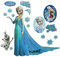 alles-meine.de GmbH großes Set: Wandtattoo/Wandsticker - die Eiskönigin - incl. Name - Aufkleber Wandaufkleber für Mädchen - völlig unverfroren ELSA Arendelle/Poster -..