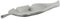Beliani Coupelle Décorative Assiette en Forme de Feuille en Aluminium Argenté Accessoire Déco Parfait pour Salon ou Salle à Manger Glamour 68 cm