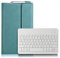 QYiD Tastatur Hülle für Huawei MediaPad M5 Lite 10, Ultraslim Ständer Folio PU Ledertasche mit Bluetooth Tastatur für Huawei MediaPad M5 Lite 10 Zoll Tablet 2018, Blau