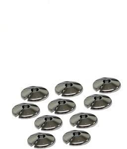 E2trade Chrome 15mm Radiator Pipe Hole Collars Cover Radsnaps (Pack of 10 Collar)