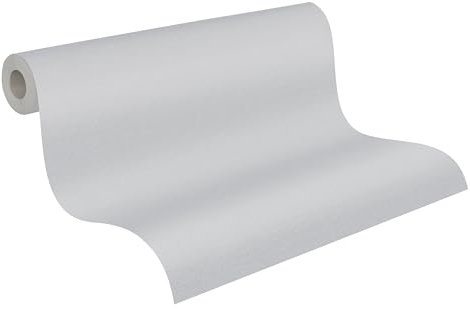 A.S. Création Vliestapete Strukturtapete - Uni Tapete 389032 in Grau - einfarbige Wandtapete für verschiedene Räume 10,05 m x 0,53 m