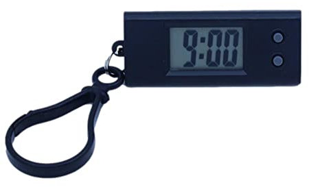 Mini montre électronique numérique portable pour étudiant, examen, bibliothèque, cadeau, affichage LCD, boucle de clé d'anniversaire