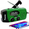 5000mAh Wind Up Solar Radio, Emergency Crank Weather Radio, Solar Radio with Torch, NOAA/FM/AM Solar Radios, Portable Survival Radio with SOS, USB Mobile Phone Charger for Camping Outdoor(Green)