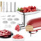 Accessorio per tritacarne KitchenAid in acciaio inox, accessori per tritacarne, inclusi tubi e supporto per salsicce, piastre di macinazione, lame per macinatura