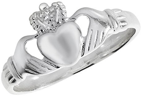 925 Sterling Silber Damen - Claddagh Ring TRS13946RSM