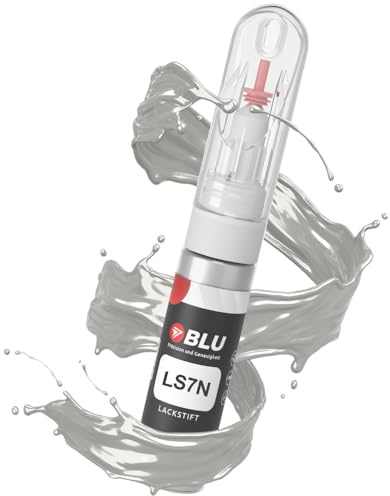 BLU Lackstift Auto kompatibel für SEAT LS7N Silber GRIS ARTICO MET. | Auto Lack Reparatur 2in1 Ausbesserungslack Pinsel + Nadel