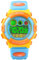Alienwork Seven-Color LED Digital Kinderuhr Jungen Mädchen Gelb Kautschuk-Armband Hellblau Kalender Chronograph Sportlich Multi-Funktion