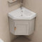 Hynbdes Lave Main Wc Avec Meuble Angle Lave Main Armoires De Salle De Bain Avec Meuble Wc Suspendu Lavabo Moderne Avec Meuble À Monté Au Mur,kaki-43 * 43