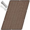 QINLIQIN Sichtschutz Zaun 140 x 180 cm Sichtschutz Balkon Ohne Bohren Atmungsaktiv Schützt Privatsphäre mit Ösen, Nylon Kabelbinder Und Kordel für Den Gartenzaun, Braun