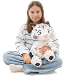 NICI Cuddly Toy, Snow Leopard Eleni Snowbell, 50 cm, White, Soft Plush Toy, Cute Stuffed Toy for Cuddling and Playing, Great Gift Idea for Children and Adults – 62429