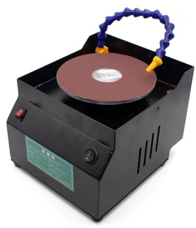 Afilador de Cuchillos Eléctrico Refrigerado Por Agua, Disco de Afilar Húmedo/Seco de 150 mm, Sistema de Circulación de Agua de Un Toque Y Velocidad Ajustable.