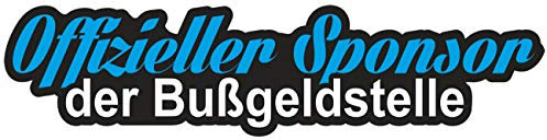 Aufkleber Offizieller Sponsor Bußgeldstelle (wetterfest)