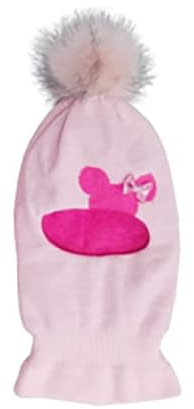 AJS Mädchen Schlupfmütze Wintermütze Ballonmütze Beanie für Mädchen 3-6 Jahre alt, 50-54 cm Kopfumfang, sehr dehnbar in 9 Farben (Rosa - hell/Pink ... E)