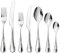 Robert Welch Honeybourne Bright, 42 Piece Cutlery Set for 6 People. Made from Stainless Steel. Dishwasher Safe.