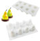 Jannyshop Silicone 3D Fruit Moule à Cake Moule DIY Décoration Moule Cuit (Poire, 8 Tasses)