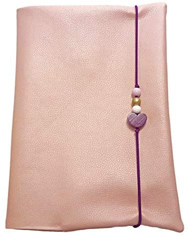 la.nunu Windeltasche - Kunstleder Rosa - Handarbeit - Wickeltasche Windeln Feuchttücher Baby Tasche