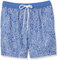 Amazon Essentials Short de Bain de 18cm avec Doublure en Maille, Poches, Fermeture à Cordon Homme, Silhouette Florale, XS