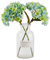 cn-Knight 6pcs Künstliche Hortensien,35cm Hortensien-Blumensträuße für Hochzeit,DIY,Heimdekoration,Tafelaufsätze,Blau Grün