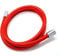 DINGGUANGHE-CUP Duschrohr PVC-Flexible Brauseschlauch Rot PVC-Schlauch for Handbrause Badezimmer Sanitär-Schlauch Plumbling Rohr Badezimmerzubehör (Size : 40CM)
