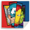 Kid Licensing Magische Handtücher, 4 Designs, Motiv: Spiderman und Avengers, 30 x 30 cm