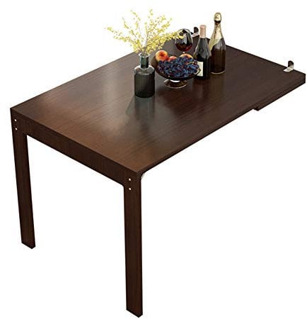 YXW Großer Wand-Klapptisch, Klapptisch Küche Esstisch Schreibtisch Kindermöbel Schreibtisch (Nussbaum)