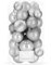 SPRINGOS Christbaumkugeln Kunstkugel 30 Stück bruchsicher Weihnachtskugel Glitzer Matt Glanz Weihnachtsdeko Weihnachten (Silber) Weihnachtsbaumschmuck