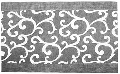 Russo Tessuti Coprifornelli Copri Piano Cottura Maxi 5 Fuochi GHIRIGORI Barocco Arredo Cucina -Grigio
