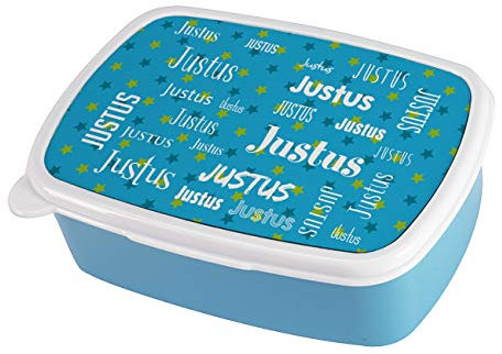 Striefchen® Brotdose für Jungen mit Wunschnamen - Geschenkidee zur Einschulung verschiedene Schriftarten