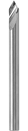Peu de gravure, fraise en bout en acier à grande vitesse 3.175 X 60 ° X 0.1 X 40L bits de graveur de routeur pour fournitures industrielles