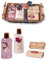 RAPHAEL ROSALEE COSMETICS Bade- und Pflegeset Flowers No. 223 (4-teilig) mit Pfingstrose – Bade-Geschenkset mit Handtuch, Duschgel, uvm.