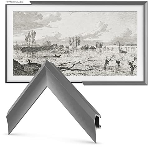Deco TV Frames Alloy Prismatic - Lunette en graphite compatible uniquement avec Samsung The Frame TV (55, compatible avec les téléviseurs 2021-2023)