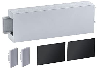 Paulmann 78408 LumiTiles Zubehör Profil Top Abdeckung 8cm Telegrau Spritzwasserschutz Kunststoff Beleuchtungssystem