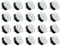 ROBUST 20 Pcs Interior Door Trim Panel Card Retainer Clips for Peugeot 208 308 508 Citroen C4 DS4 DS5 Renault Laguna Megane Fluence Master Kangoo 7703077476 9345ZN 1007928