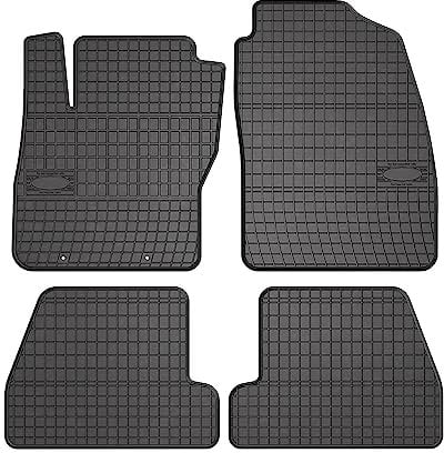 OMAC Gummi Fußmatten kompatibel mit Ford Focus mk2 2004-2011 Automatten Schwarz 4X