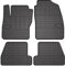 OMAC Gummi Fußmatten kompatibel mit Ford Focus mk2 2004-2011 Automatten Schwarz 4X