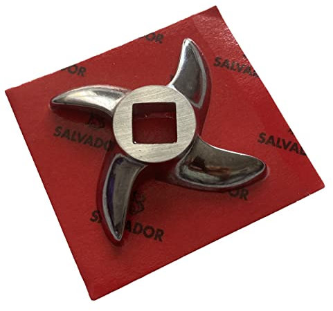 Meat Mincer Blade Plate Disc Grinder Spare Knife Curved All Sizes S/S Salvador 8 12 22 32 3mm 4.5mm 6mm (Mincer Blade No 22)