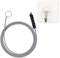 Flexible Tube Cleaning Brush, Stainless Steel Fridge Cleaner Nylon Fridge Drain Hole Cleaning Tool Drain Pipe Cleaning Brush with Sticky Hook for Kitchen Fridge Drain Pipe (Black)