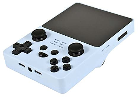 Powkiddy RGB20S Handheld Retro Game Console Pow Kitty Handheld Game with Built-in Games 16+64G 15000 Games Blue