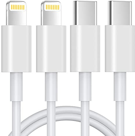 USB C Lightning Kabel 1M 2Pack,[MFi-Zertifiziert] iPhone Ladekabel USB C Kompatibel Mit iPhone 14/13/13 Pro/12/12 Pro Max/11 Pro/X/XS/XR/8 Plus, für Typ-C Ladegeräte, Unterstützt Power Delivery