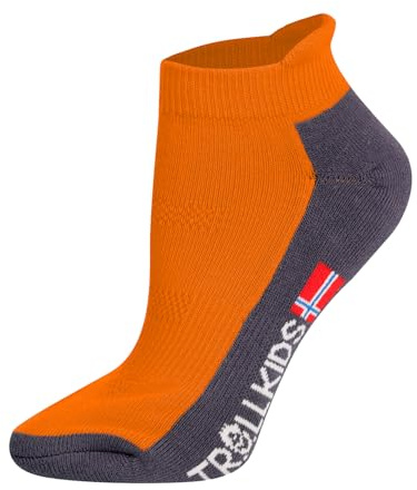 Trollkids Kids Hiking Low Cut Socks II 34, bright orange