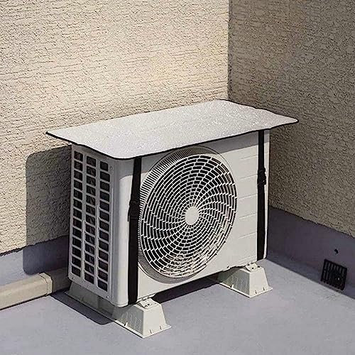 HpLive Aluminiumfolie Klimaanlage Außenhülle, Klimaanlagen Abdeckung, Sonnenschutz und Regenschutz für Klimaanlage Außengerät