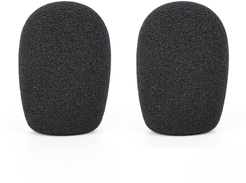 Musiin Mikrofone Schaumstoff-Windschutz für Mikrofon mit 1.6 Durchmesser, Antipop-Schaumstoffabdeckung, Mikrofon-Windschutz, Schwamm-Schaumstofffilter, FIFINE K669B, T669 (2 Packungen)