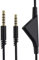 Astro A10 A10 Gen 2 A30 A40 A40 tr Ersatzkabel, kompatibel mit Logitech Gaming-Headset, Inline-Stummschaltung, Lautstärkeregler mit Mikrofon, 2 Meter Kopfhörer-Audio-Verlängerungskabel, Schwarz