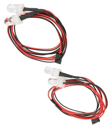 RC-Auto-LED-Licht, 7,4 V, 8 Mm, RC-Beleuchtungsset, 2 Stück, Einfache Installation für RC Crawler (Weiße Beleuchtung)