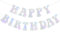 TONIFUL Iridierende Happy Birthday Banner.NO DIY, Iridierende Glitter Birthday Party Banner, Pre-Strung, Iridierende Birthday Girlande Ready to Use Iridierende Birthday Party Dekorationen, Dekor
