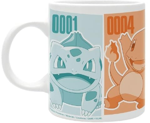 Abysse Corp Schiggy - Tasse - Glumanda - Kaffeebecher - Bisasam Mug - Keramik - Geschenkbox, PMA483